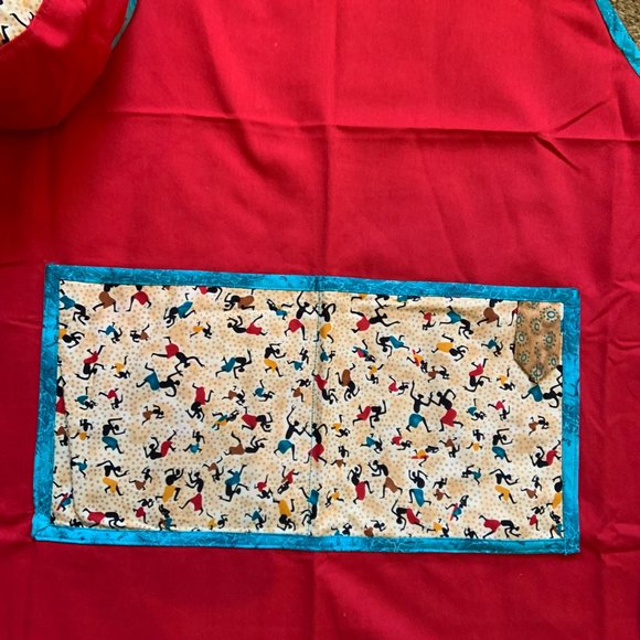 African Inspired Chef's Apron & Hat - Picture 3 of 4